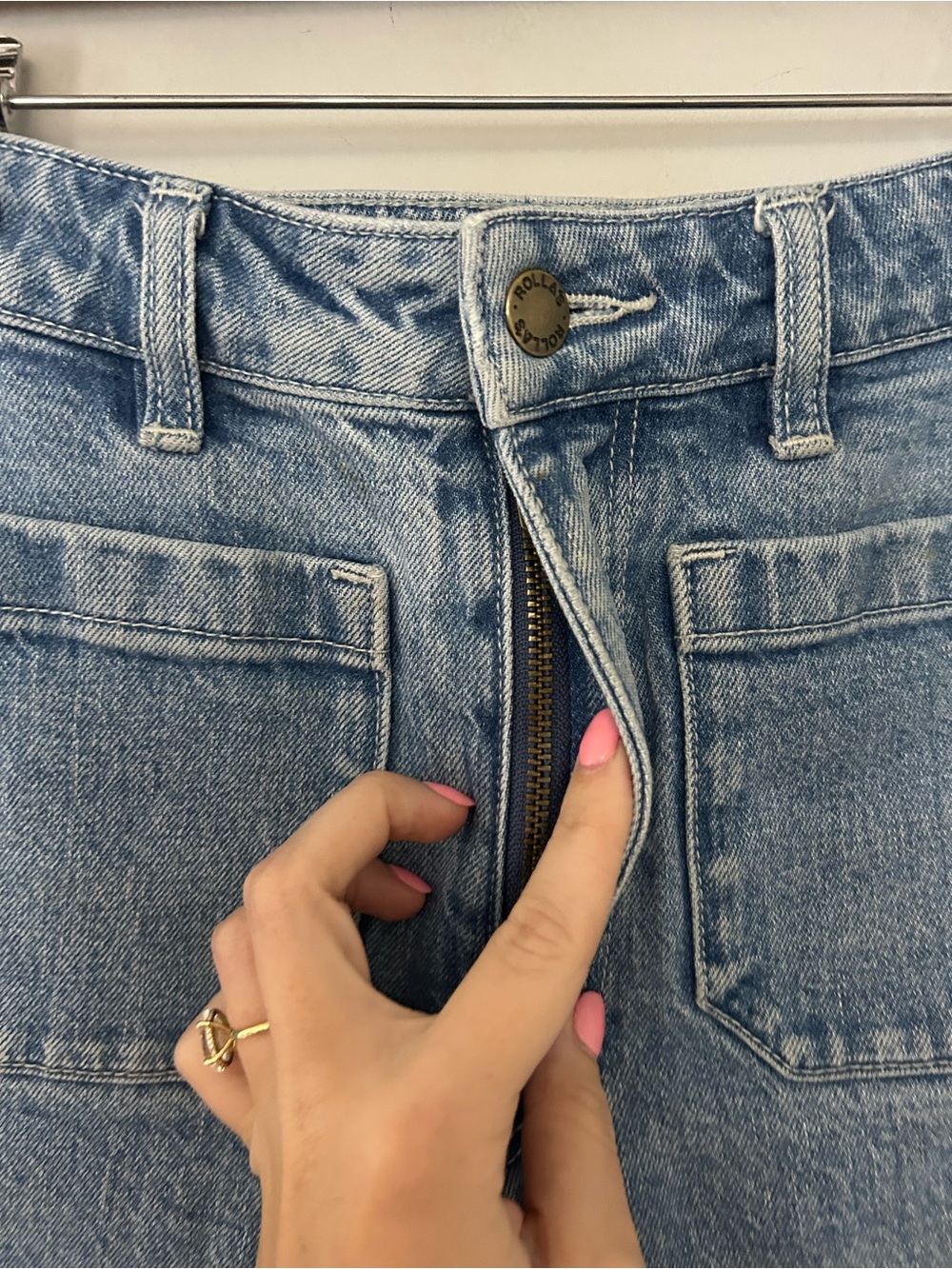 Rolla's Sailor High Rise Crop Wide Leg Jeans Size 25 - Picture 4 of 8